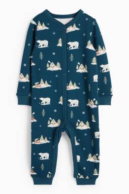 Urs polar - pijama salopetă bebeluși
