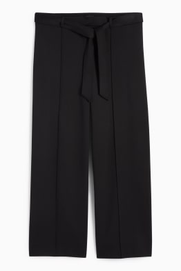 Pantaloni din jerseu - talie medie - flared fit