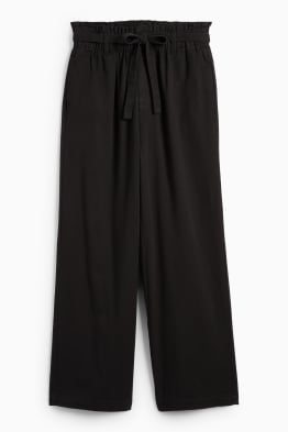 Stoffhose - High Waist - Barrel Leg