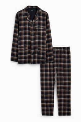 Pijama din flanel - în carouri