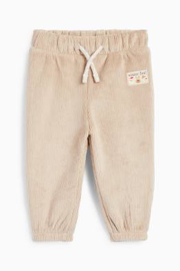 Pantaloni de trening termoizolanți bebeluși, cu motive de Crăciun - reiați