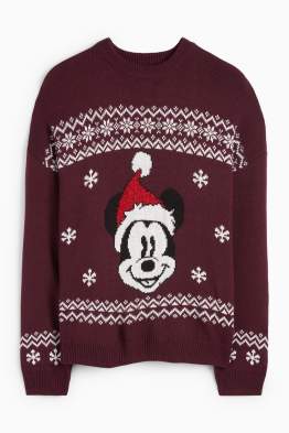 Pulover cu motive de Crăciun - Mickey Mouse