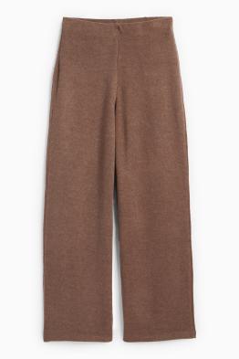 Pantaloni de trening din tricot - reiați