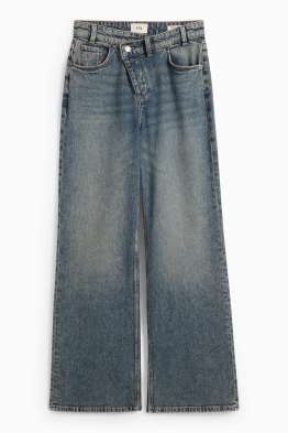 Wide leg jeans - talie medie