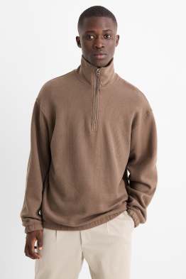 Sweatshirt - gerippt
