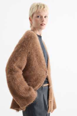 Cardigan tricotat - amestec de alpaca