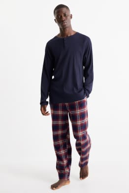 Pijama cu pantaloni din flanel