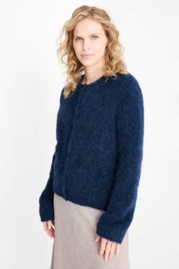 Cardigan tricotat - amestec de alpaca