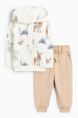 Wildtiere - Baby-Outfit - 2 teilig
