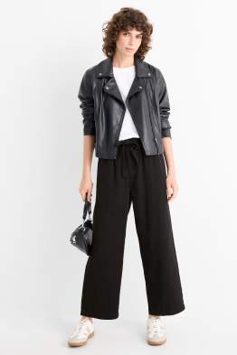 Stoffhose - High Waist - Barrel Leg