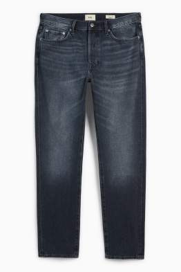 Regular jeans cu fentă cu nasturi