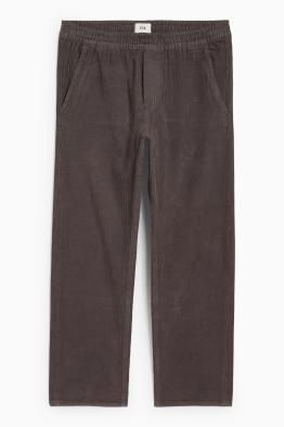 Pantaloni din catifea reiată - relaxed fit