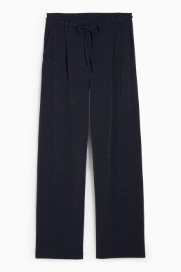 Pantaloni din jerseu - talie înaltă - wide leg