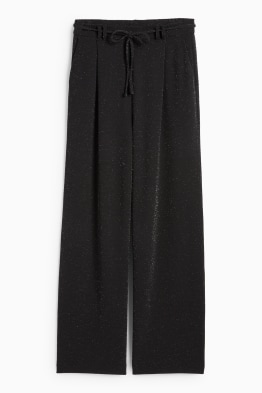 Pantaloni din jerseu - talie înaltă - wide leg