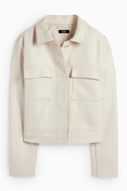 Blazer crop - regular fit - structurat