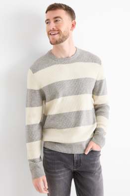 Jumper - ribbed - striped