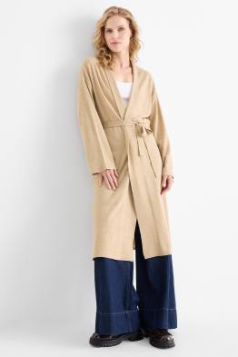 Cardigan tricotat lung