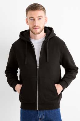 Felpa con zip e cappuccio - foderato