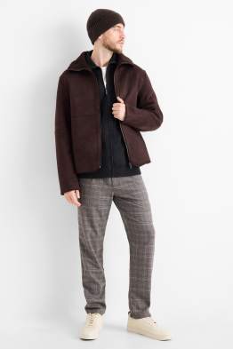 Chino - tapered fit - în carouri