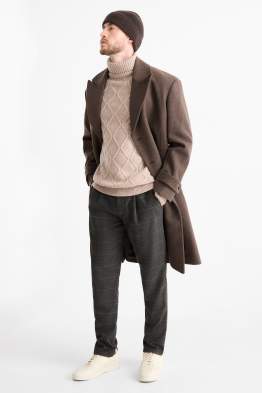 Chino - tapered fit - în carouri