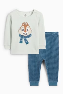 Chip și Dale - pijama de iarnă bebeluși - 2 piese