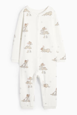 Bambi - pijama salopetă bebeluși - căptușită cu pluș