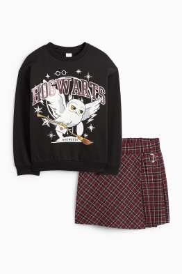 Harry Potter - set - bluză de molton și fustă-pantalon - 2 piese