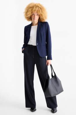 Pantaloni din jerseu - talie înaltă - wide leg