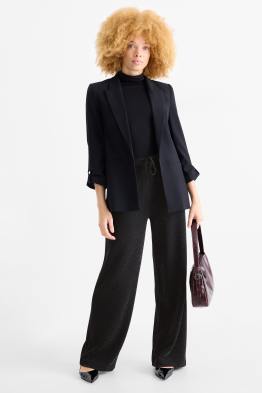 Pantaloni din jerseu - talie înaltă - wide leg