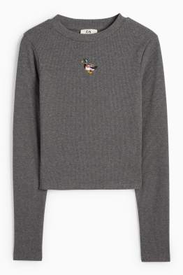 Langarmshirt - Slim Fit