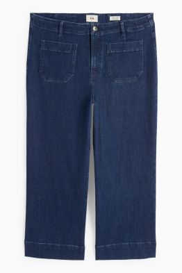 Wide leg jeans - talie înaltă