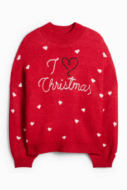 Pulover cu motive de Crăciun - I Love Christmas