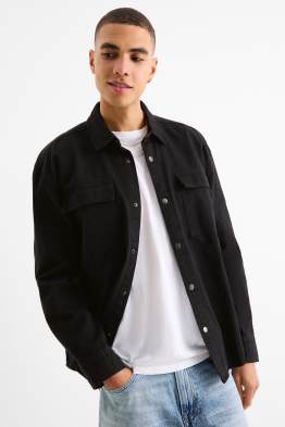 Cămașă din denim - relaxed fit - guler Kent