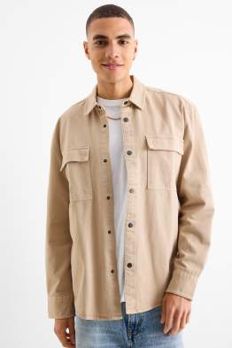 Cămașă din denim - relaxed fit - guler Kent