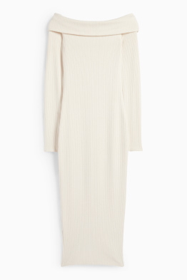 Rochie bodycon tricotată - reiată