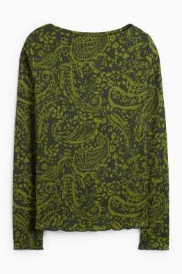 Langarmshirt - Regular Fit - gemustert