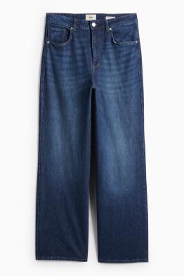 Wide leg jeans - talie înaltă
