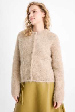 Cardigan tricotat - amestec de alpaca