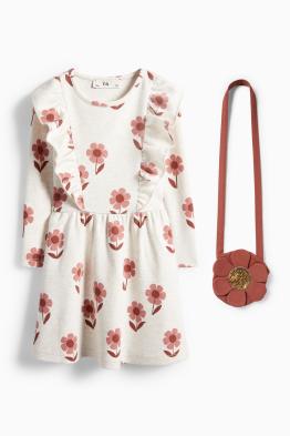 Set - floare - rochie și geantă - 2 piese