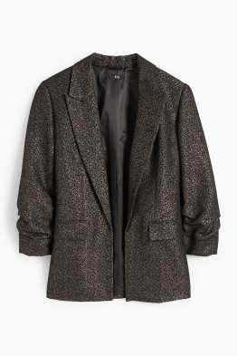 Blazer office - regular fit - imprimeu de leopard