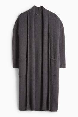 Cardigan tricotat lung