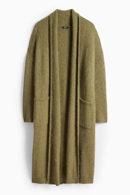 Cardigan tricotat lung