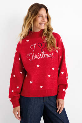 Pulover cu motive de Crăciun - I Love Christmas