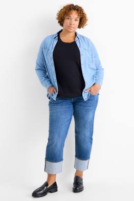 Straight jeans - talie medie - LYCRA®