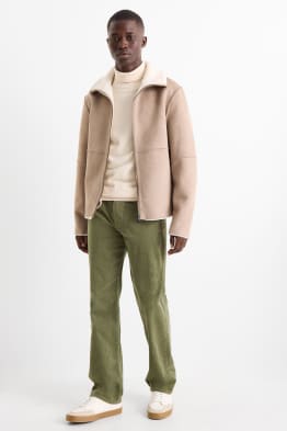 Pantaloni din catifea reiată - regular fit