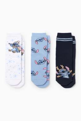 Multipack 3 perechi - Lilo & Stitch - șosete călduroase cu motive