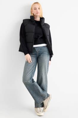 Wide leg jeans - talie medie