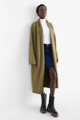 Cardigan tricotat lung