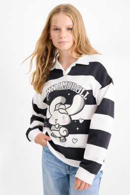 Cinnamoroll - tricou polo - cu dungi