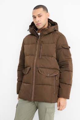 Parka matlasată cu glugă